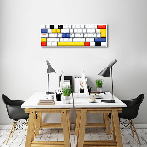 Computer Keyboard in Mondrian Style