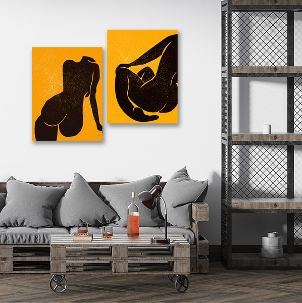 Abstract Women Silhouettes, set of 2