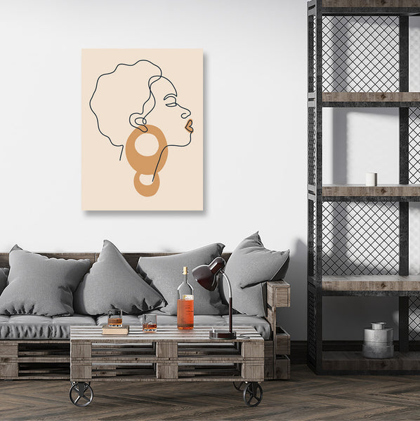 Elegant Afro Women Portraits, Digital Art