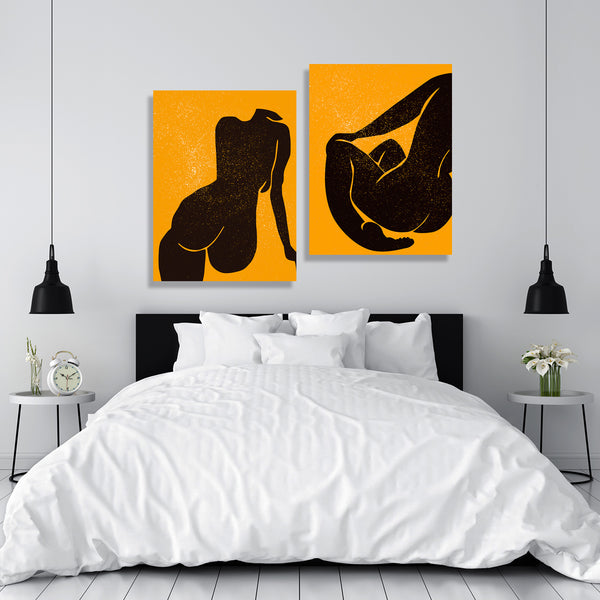 Abstract Women Silhouettes, set of 2