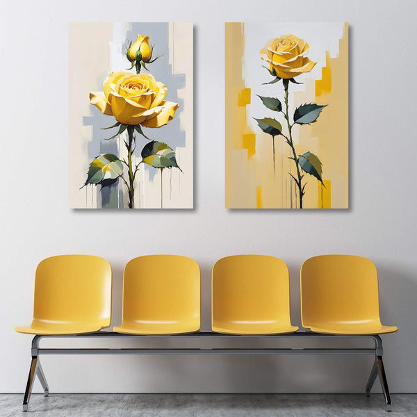 One Flower – Yellow Rose (Abstract Flower Collection)