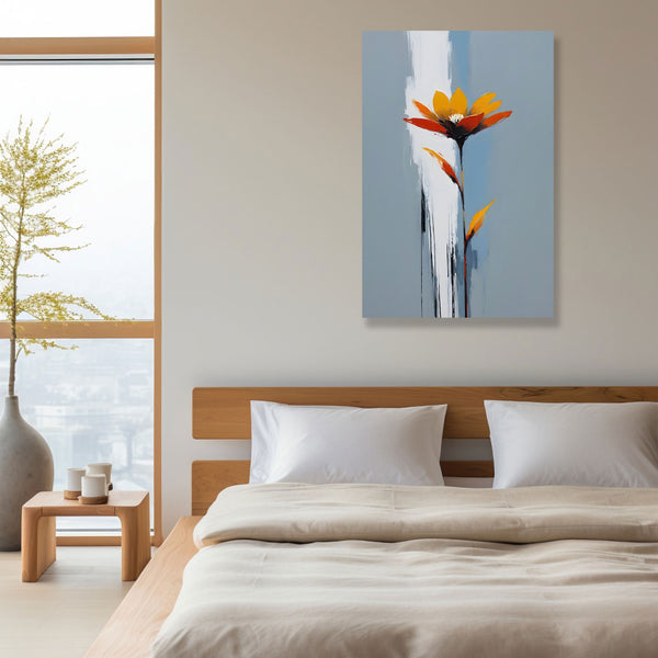 Abstract Style Flower – Contemporary Painting