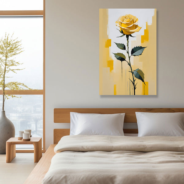 One Flower – Yellow Rose (Abstract Flower Collection)