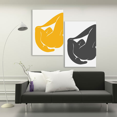 Set of 2 - Matisse style Nude Figures