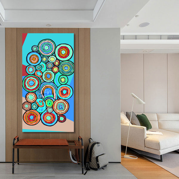 Abstract Multicolor Circles