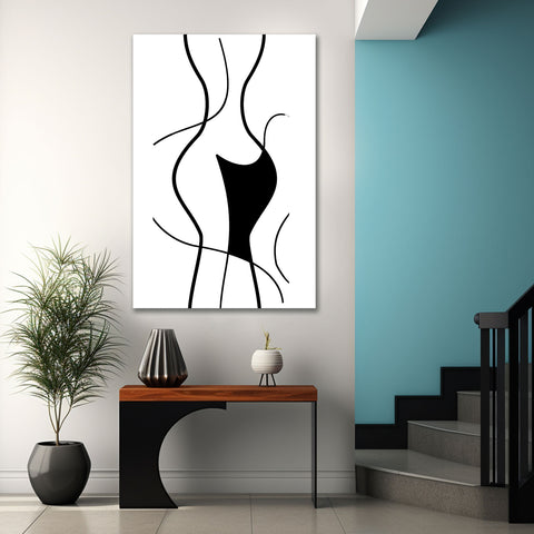 Woman Body, Abstract Minimalistic