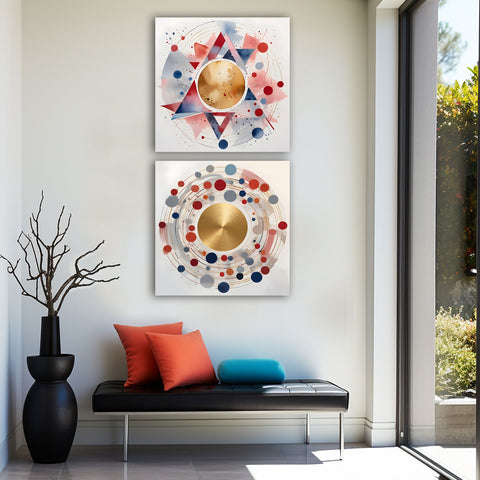 Abstract Circle Compositions, Set of 2