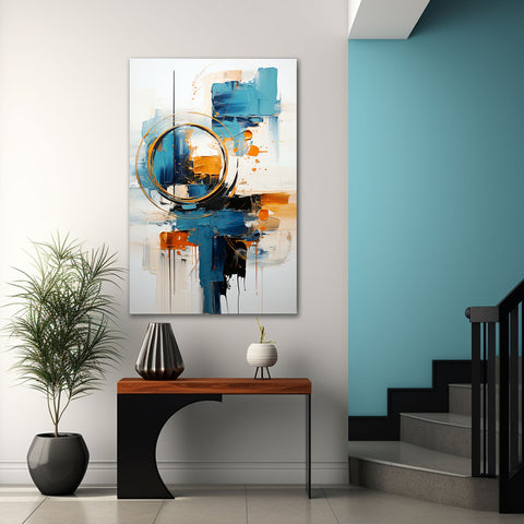 Abstract View – Gold & Blue