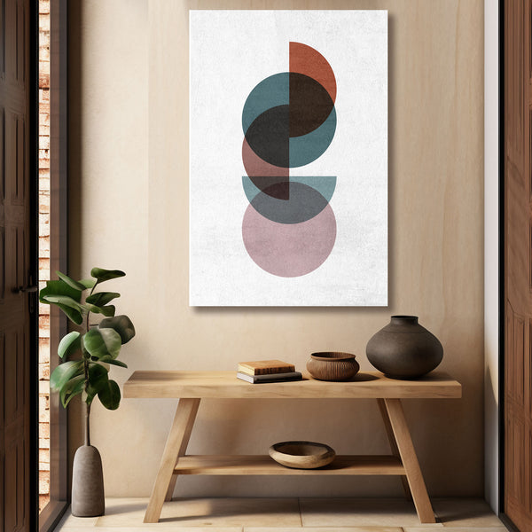 Senseless Vertical, Abstract Shapes Composition