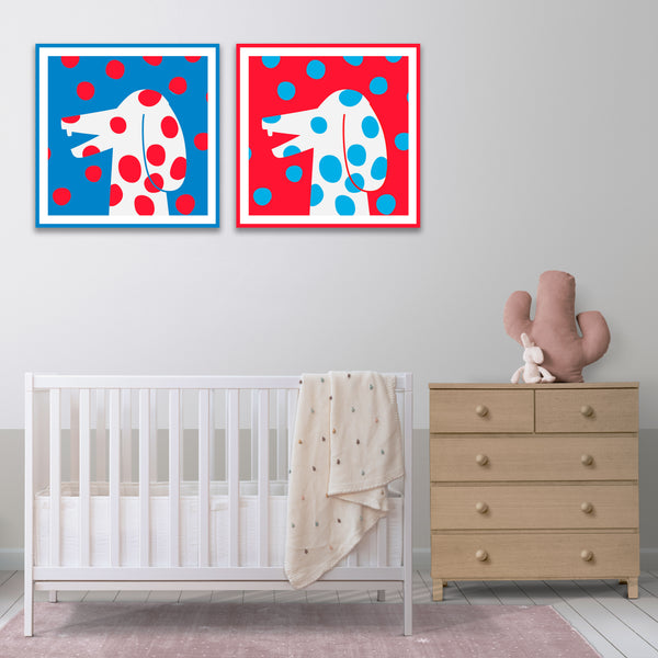 Happy Dog, SET of 2