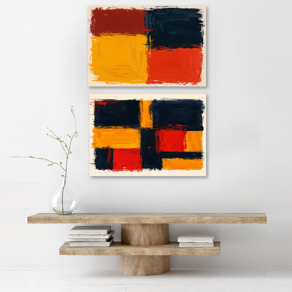 Brushstroke Modern Design, Set of 2