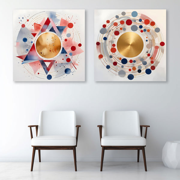 Abstract Circle Compositions, Set of 2
