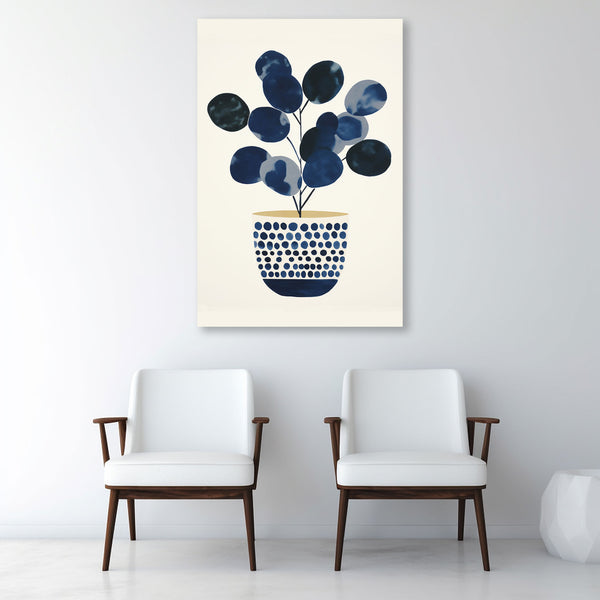 Blue Flower, Mid-century Art