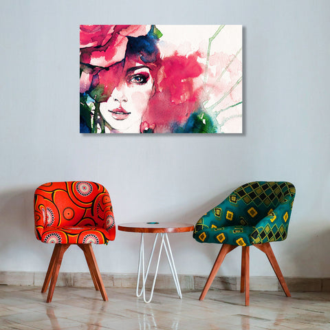 Abstract Girl Portrait, Painting
