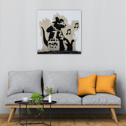 Banksy Music Rat, Graffiti