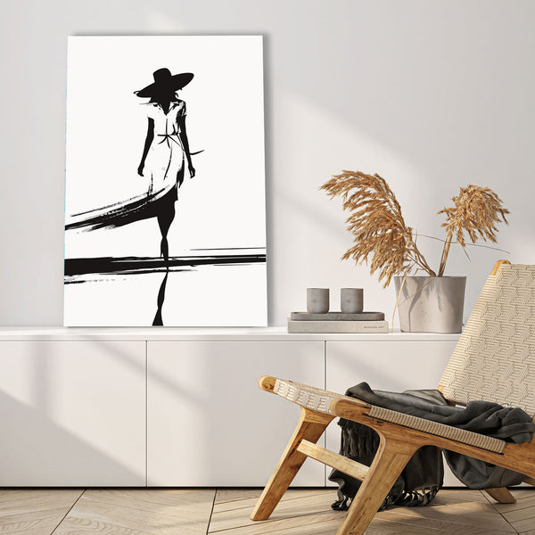 Woman, Black/White Sketch