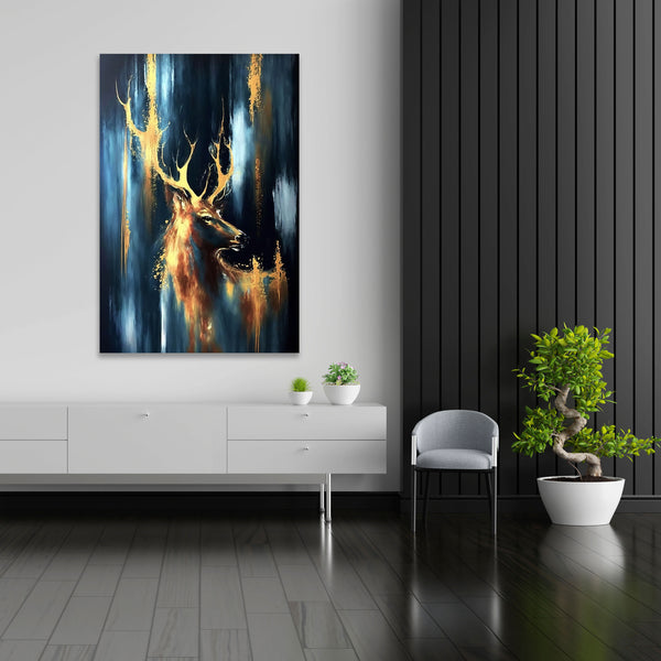 Deer, Abstract Digital Painting