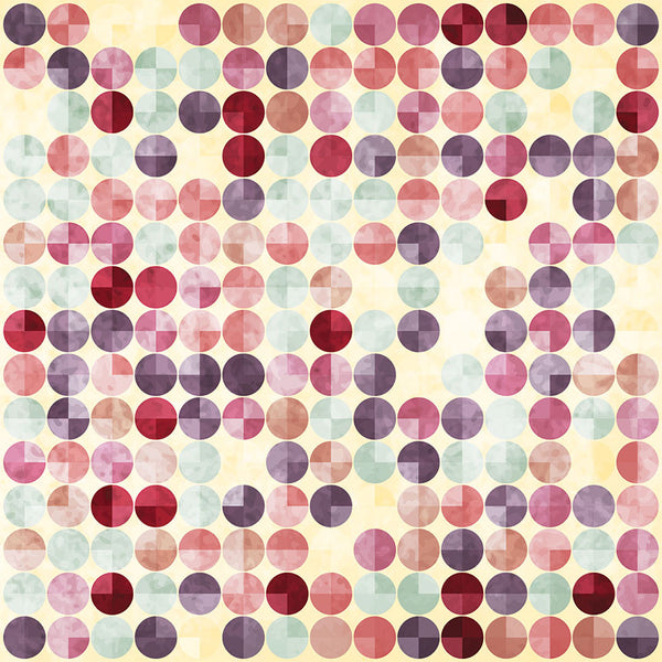 Vintage Multi-color Dots Pattern – Large Modern Art-newARTmix-newARTmix