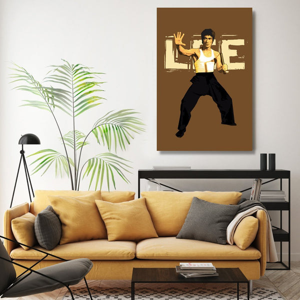 Bruce Lee With Nunchucks (1), Digital Art