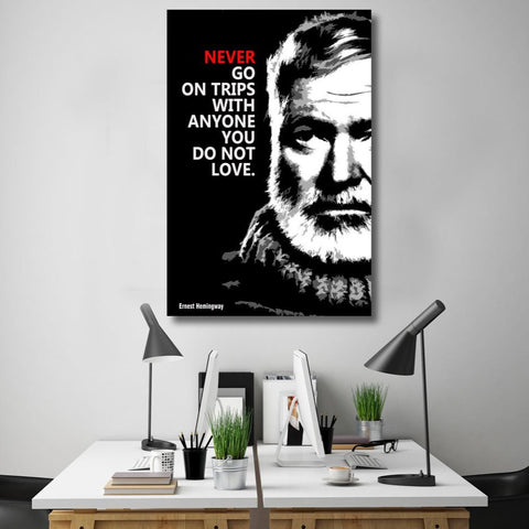 Ernest Hemingway Quote #2, Metal Poster