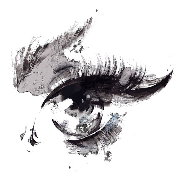 Watercolor Eye, Abstract style