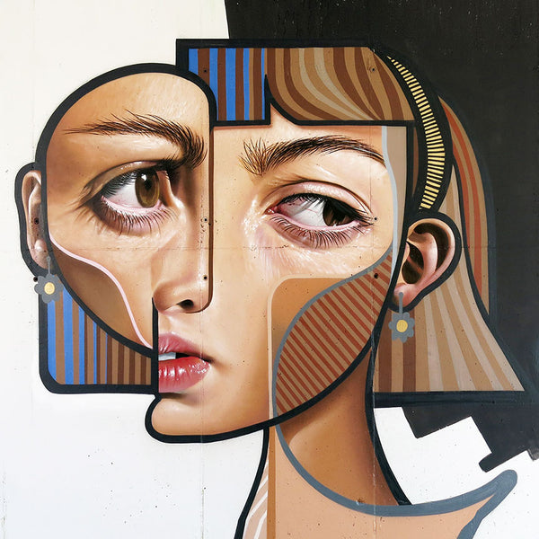 Women's Portrait Natali (Barselona, Spain), Graffiti