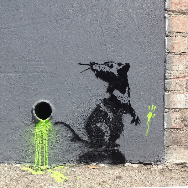 Banksy Toxic Rat, Graffiti