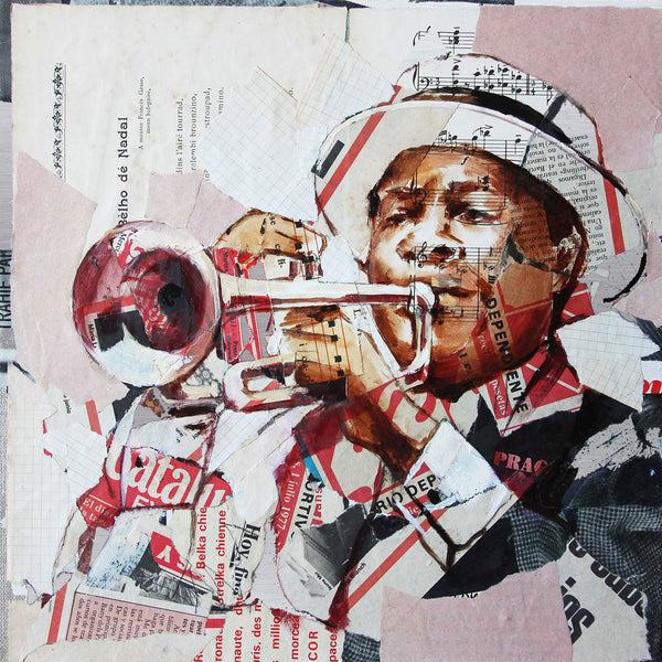 Trumpeter, Collage