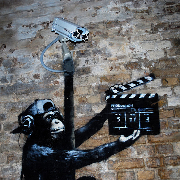 Banksy Monkey Making a Movie