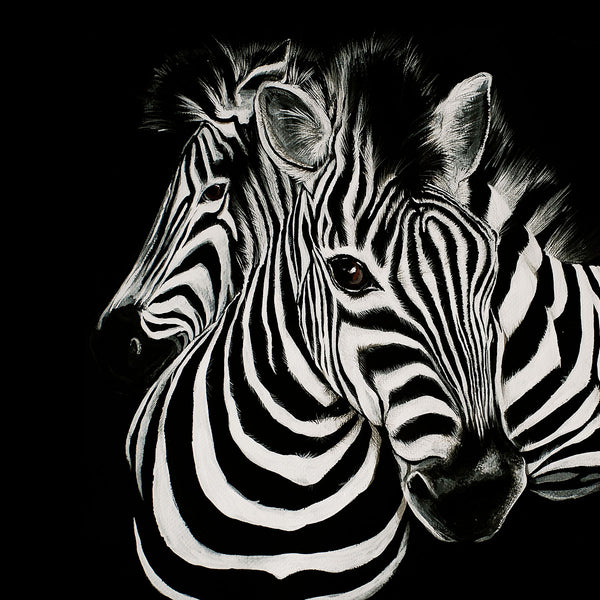 Black/White Zebras, Painting