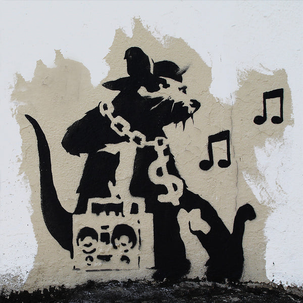 Banksy Music Rat, Graffiti