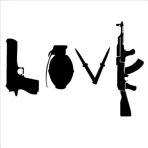 Banksy Love Weapon, Graffiti