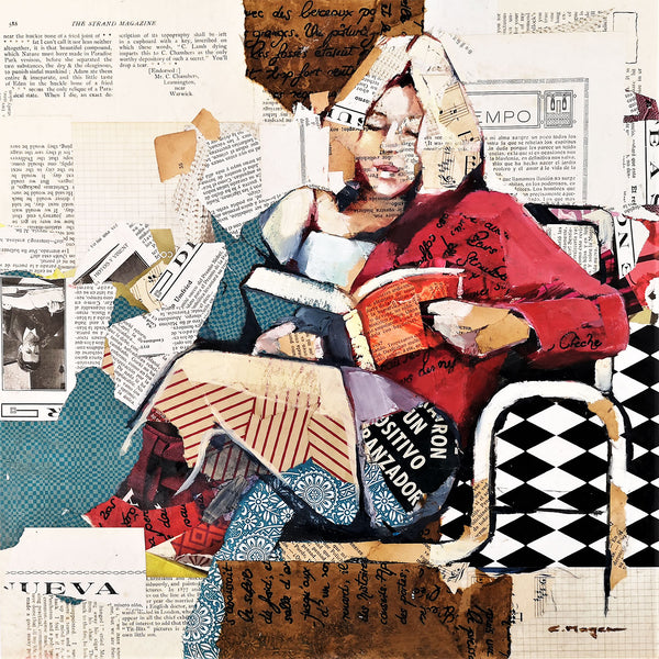 Reading (Lectura 1), Collage