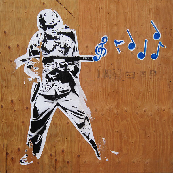 Banksy Musical Soldier, Graffiti