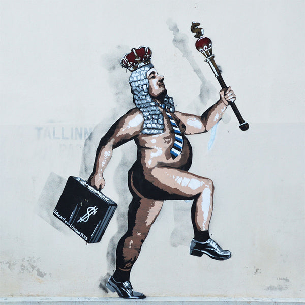 Naked Emperor by E. Lõngus, Street Art