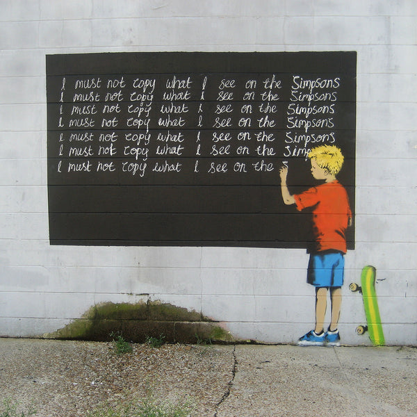 Banksy I Must Not Copy What I See on Simpsons