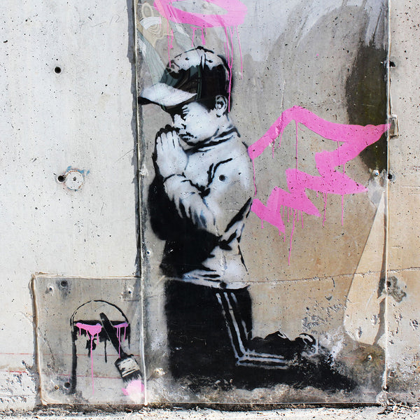 Banksy, Boy Angel (Praying Boy)