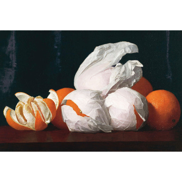 Wrapped Oranges On Tabletop, Reproduction
