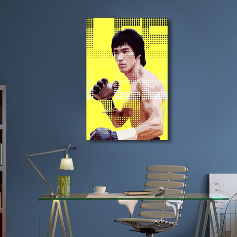Bruce Lee in Gloves, Digital Art