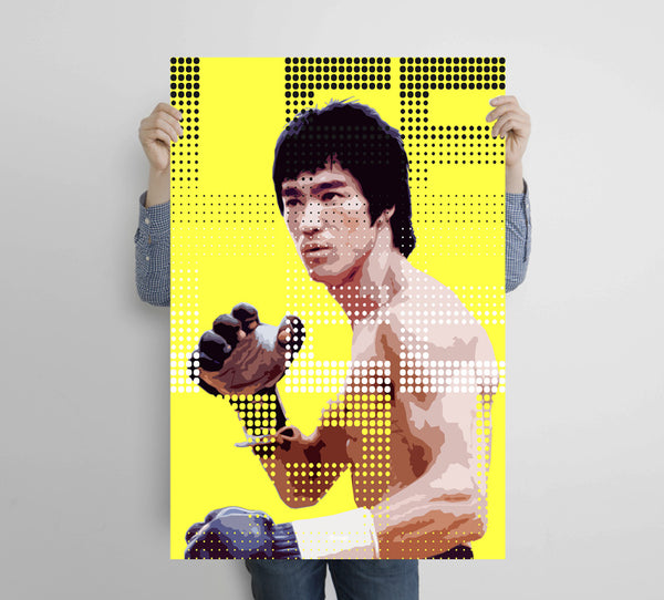 Bruce Lee in Gloves, Digital Art