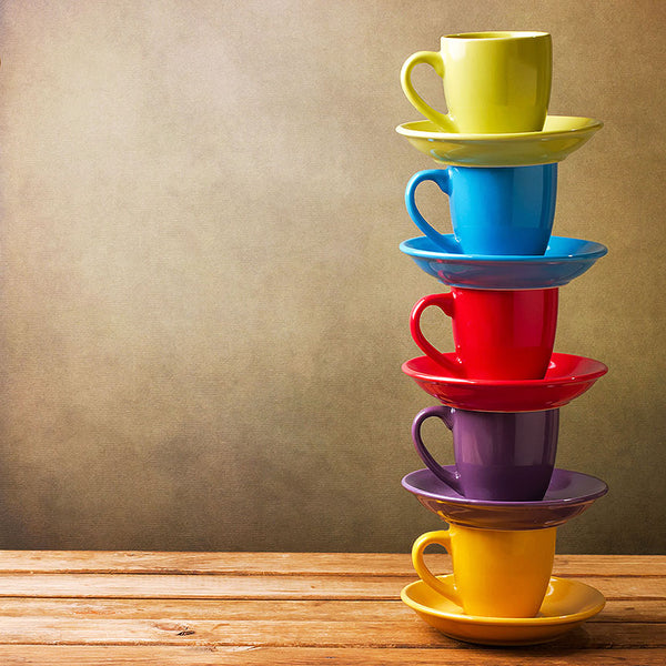 Colorful Cups, Kitchen Photography