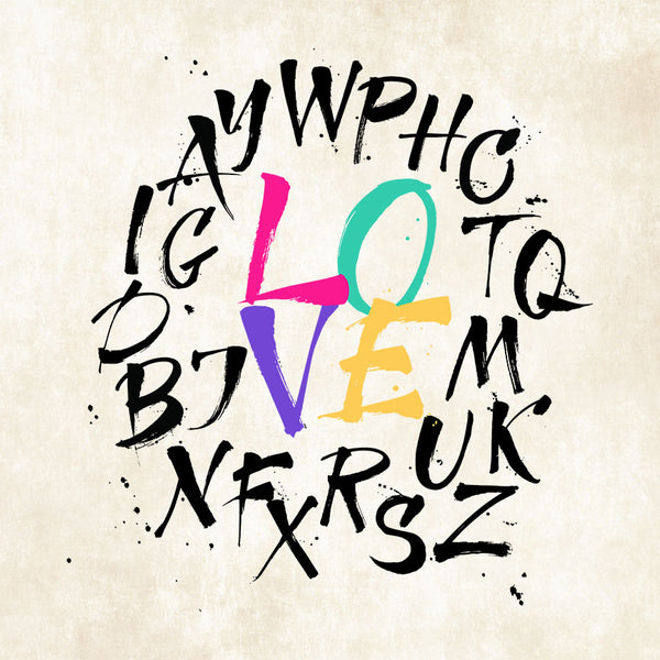 LOVE – Playing with Letters, Digital Art