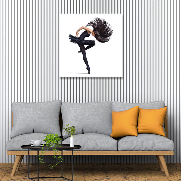 Dancer on White Background, Photography
