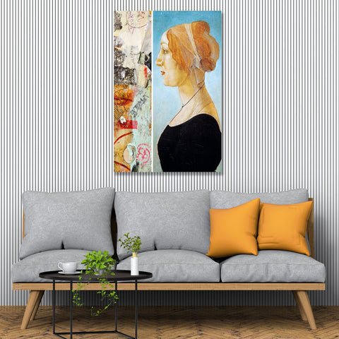 Portrait of a Lady by Botticelli, Altered Art