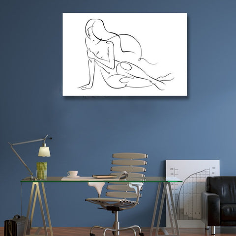 Hand-drawn Sexy Woman, Digital Art
