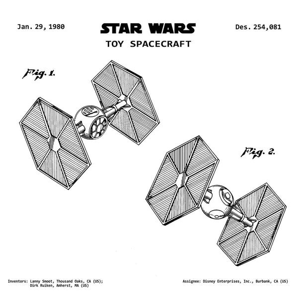 STAR WARS TOY SPACECRAFT (1980) Patent Print