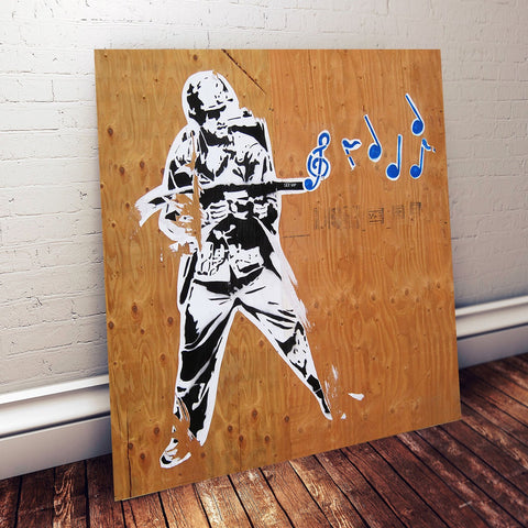 Banksy Musical Soldier, Graffiti
