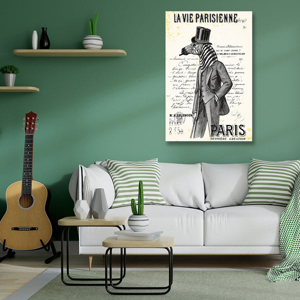 La Vie Parisienne Zebra-Man, Vintage Poster