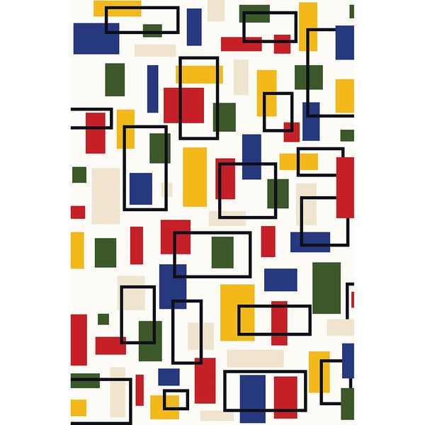 Abstract Composition in Piet Mondrian style, Digital Version