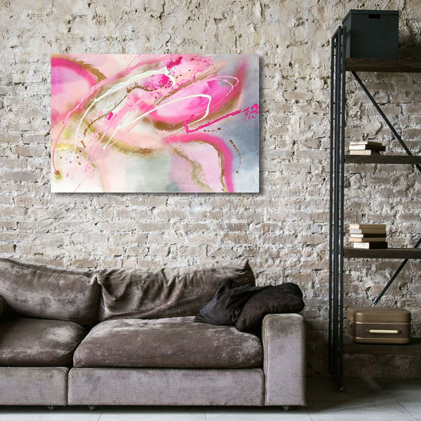 Abstract Composition in Pink, Painting
